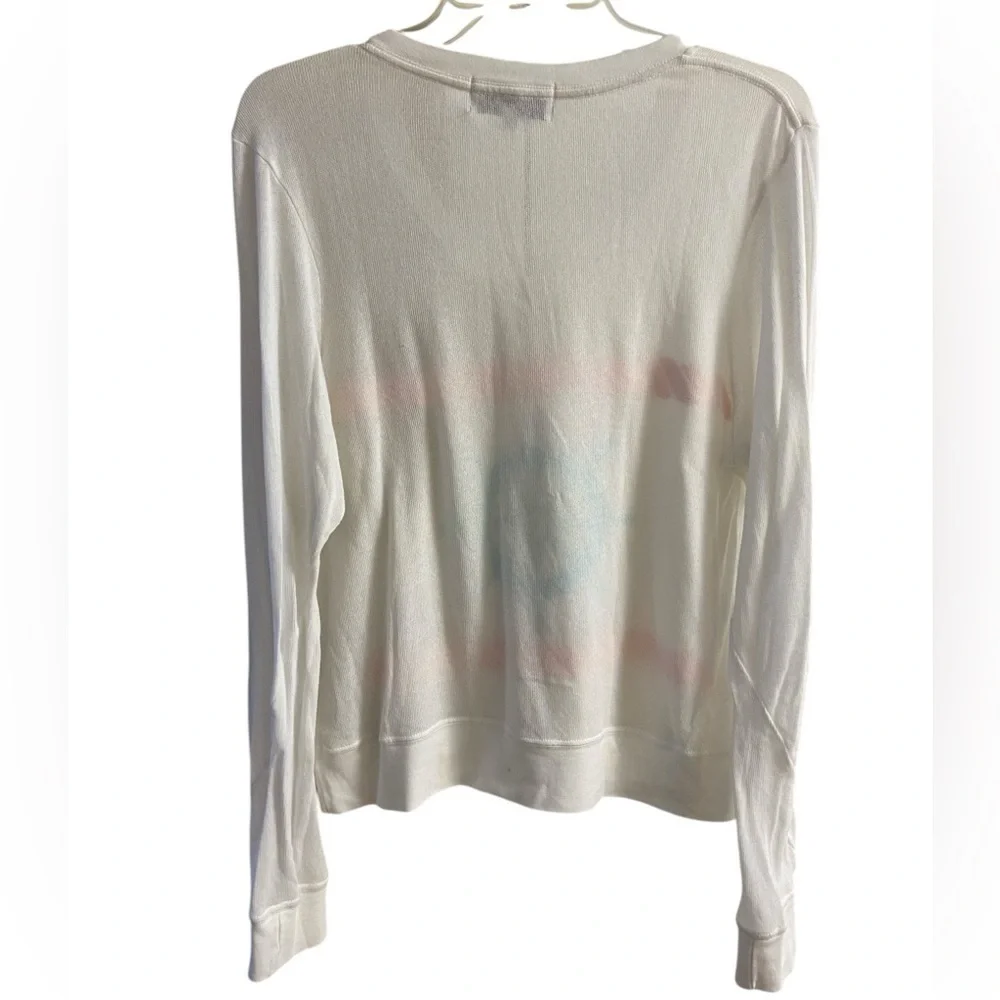 Wildfox Sweater‎ V Neck White Sailor Pullover Medium